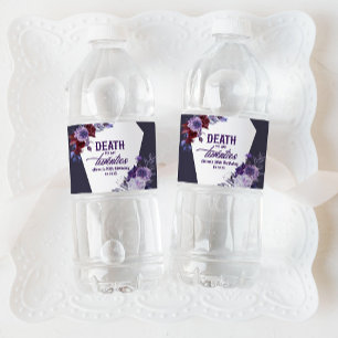 Dood aan mijn twintigers bloemenfeest 30ste verjaa waterfles etiket