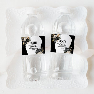 Dood aan mijn twintigers bloemenfeest 30ste verjaa waterfles etiket