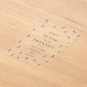 Dood aan mijn twintigers Halloween 30e verjaardag Acryl Uitnodigingen (Laagn)