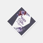 Dood aan mijn vijftiger bloemenfeest 60ste verjaar servet (Hoek)