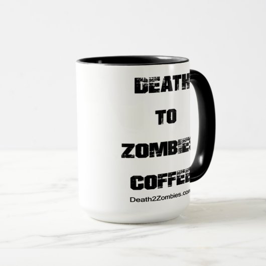 Dood aan Zombies Coffee Mok (Voorkant rechts)