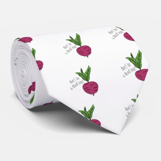 Dood Beet Stropdas (Opgerold)