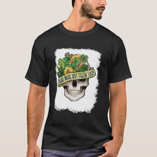 Dood binnenin, met Lucky Skeleton St Patrick T-shirt (Voorkant)