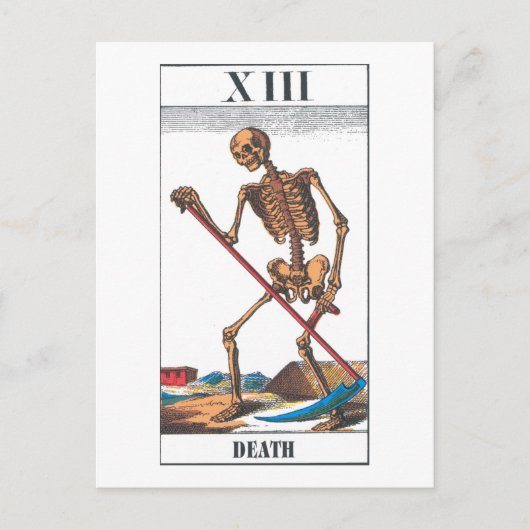 dood briefkaart (Voorkant)