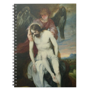Dood Christus Gesteund door een Engel, c.1646-52 ( Notitieboek
