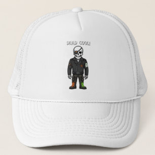 Dood Cool Skelet Biker Halloween Trucker Pet