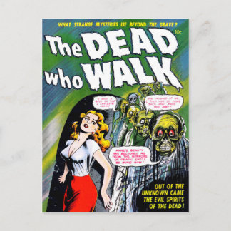 Dood die loopt - Zombie Horror Briefkaart