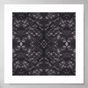 Dood Donker Zwart Abstract Aquarel Kunst Poster