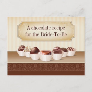 Dood door Chocolade Recipe Briefkaart