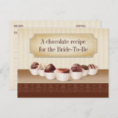 Dood door chocoladerecept briefkaart (Voorkant / Achterkant)