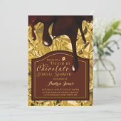 Dood door Chocolate Bridal Shower Kaart (Staand voorkant)