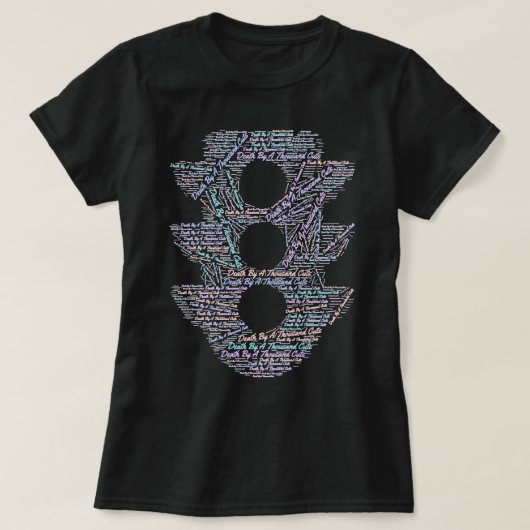 Dood door duizend sneeuw t-shirt (Design voorkant)