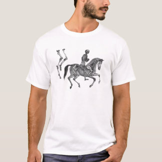 Dood door kanker - Skeletpaard op de kanter T-shirt