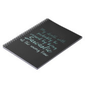 Dood door sarcasme grappig notitieboek (Linkerzijde)