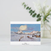 Dood door Segantini Giovanni Briefkaart (Staand voorkant)