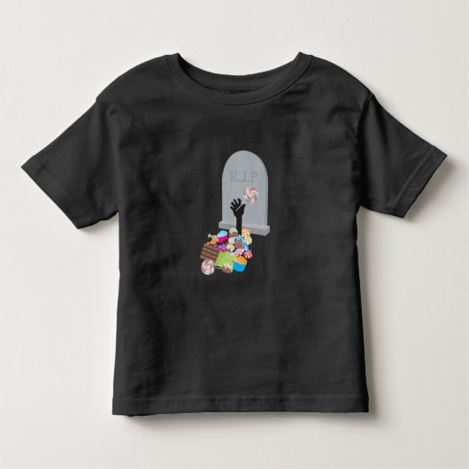 Dood door Snoep Halloween Design Kinder Shirts (Voorkant)