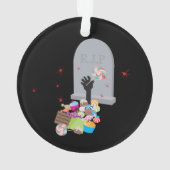 Dood door Snoep Halloween Ornament (achterkant)