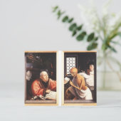 Dood en de Miser door Jan Provoost Briefkaart (Staand voorkant)