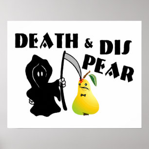 Dood en dis Pear Poster