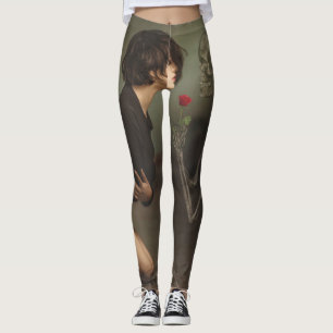 Dood en jonge vrouw leggings