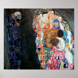 Dood en Leven   Gustav Klimt   Poster