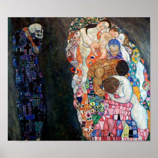 Dood en Leven | Gustav Klimt | Poster (Voorkant)