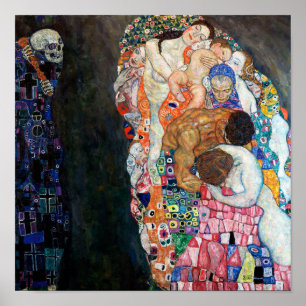 Dood en Leven Gustav Klimt Poster
