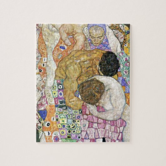 Dood en leven van Gustav Klimt Legpuzzel (Verticaal)