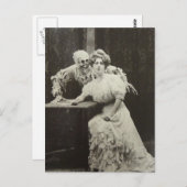 Dood en meisje briefkaart (Voorkant / Achterkant)