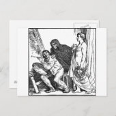 Dood en schilder briefkaart (Voorkant / Achterkant)