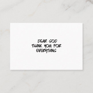 DOOD GOD DANK JE VOOR ALLES VISITEKAARTJE