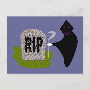 Dood in de begraafplaats Halloween ansichtkaart Briefkaart