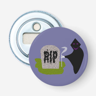 Dood in de begraafplaats Halloween Flesopener Button Flesopener