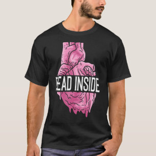 Dood Inside Anatomische Menselijk Hart Emo Gebroke T-shirt