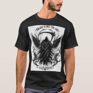 Dood is niet het einde Gothische Grim Reaper T-shirt