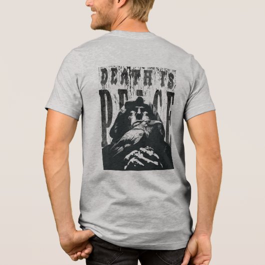 Dood is vrede Tri-Blend shirt (Achterkant)