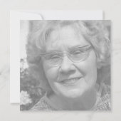 Dood Jubileum witte duif roze wit foto Kaart (Achterkant)