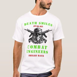 Dood lacht Gevechtsingenieurs schedel Tactisch T-shirt