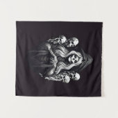 Dood met schedels wandkleed (Voorkant (horizontaal))