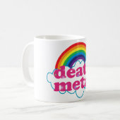 Dood Metaal regenboogontwerp Koffiemok (Voorkant links)