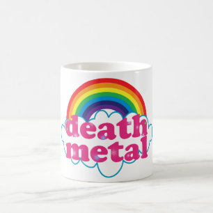 Dood Metaal regenboogontwerp Koffiemok