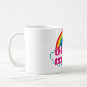 Dood Metaal regenboogontwerp Koffiemok (Links)