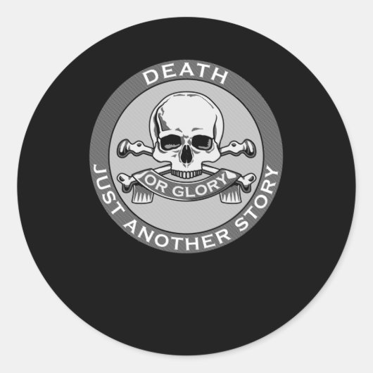 Dood of glorie Sticker (Voorkant)