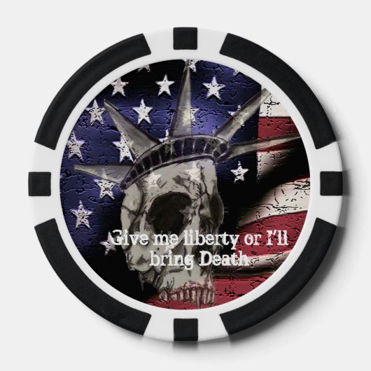 Dood of vrijheid poker chips (Voorkant)