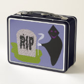 Dood op begraafplaats Halloween Metal Lunchbox (Achterkant)