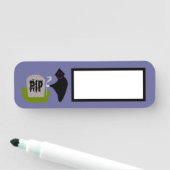 Dood op begraafplaats Halloween Naamplaatje (In situ)