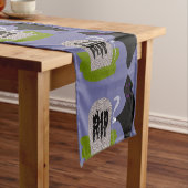 Dood op begraafplaats Halloween Table Runner Korte Tafelloper (Voorbeeld)