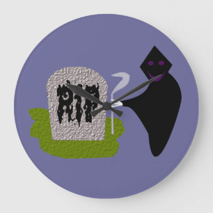 Dood op begraafplaats Halloween Wall Clock Grote Klok