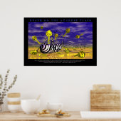 Dood op de Agarosvlakken Poster (Keuken)