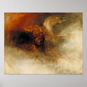 Dood op een Bleek paard Poster